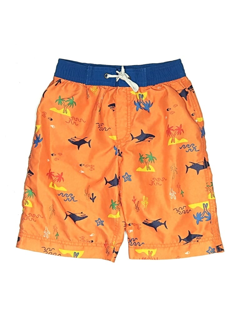 Pre-owned Hanna Andersson Kids' Board Shorts In Orange