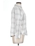 Well Worn 100% Viscose Silver Long Sleeve Blouse Size L - photo 4