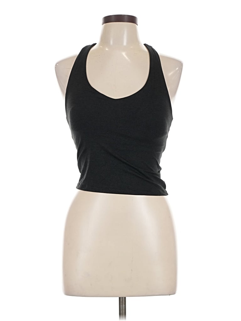 Pre-owned Vuori Tank Top Black Halter Neckline Tops