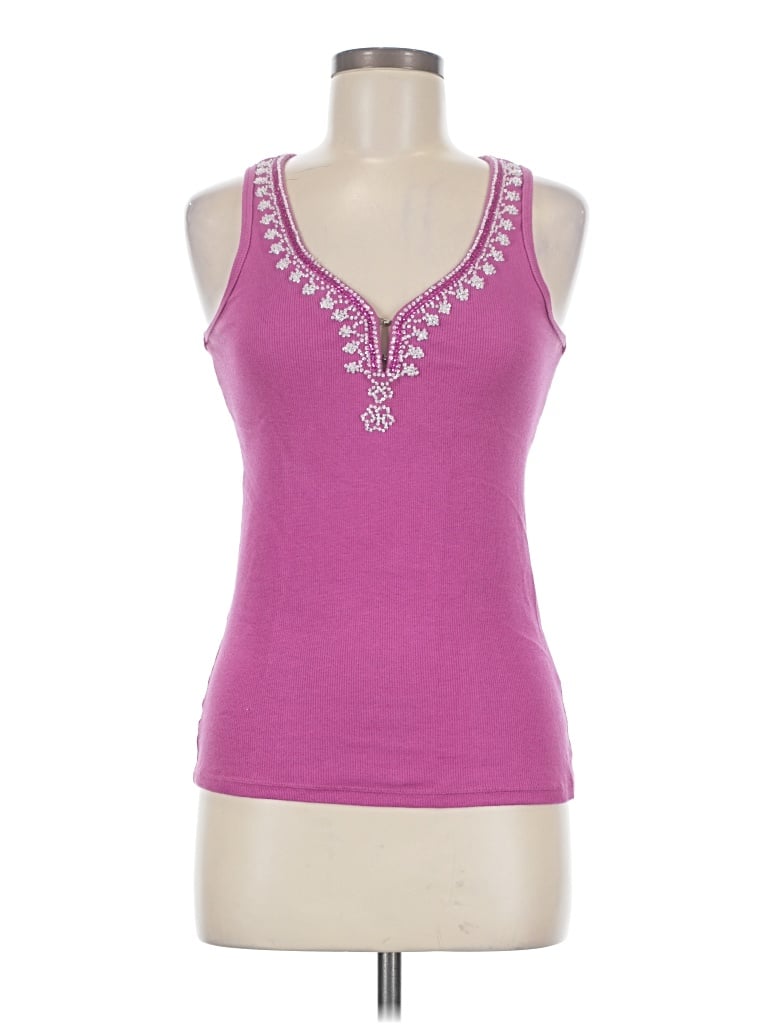 Pre-owned Thalia Sodi Sleeveless Top Purple Scoop Neck Tops