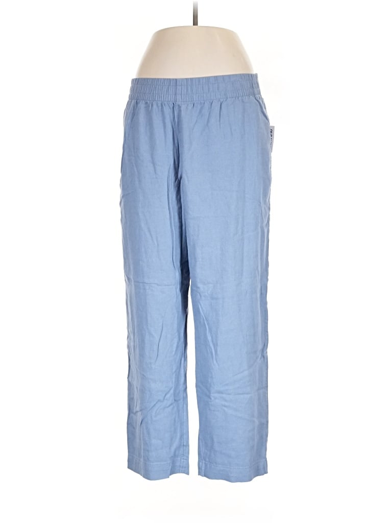 Old Navy Linen Pants In Blue