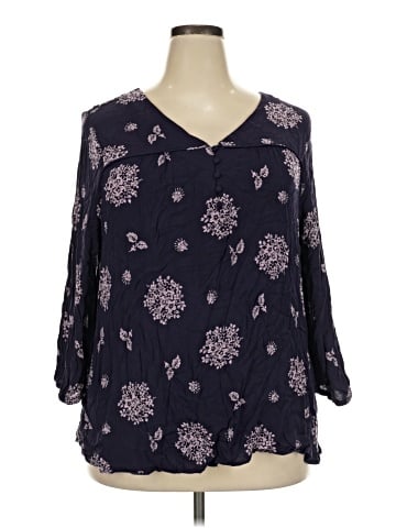 Skies Are Blue 3/4 Sleeve Blouse (view 1)