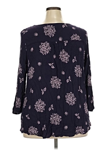 Skies Are Blue 3/4 Sleeve Blouse (view 2)