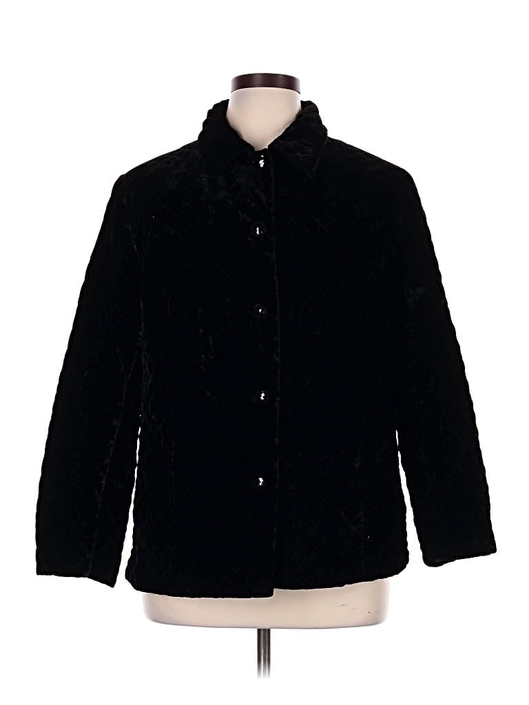 Pre-owned Jm Collection Faux Fur Jacket In Black