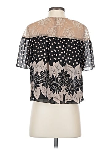Anna Sui Short Sleeve Silk Top (view 2)