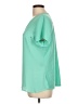 Apt. 9 100% Polyester Teal Short Sleeve Blouse Size L - photo 5