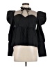 Shein 100% Polyester Black 3/4 Sleeve Blouse Size 6 - photo 1