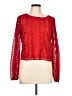 Francesca's Red Long Sleeve Blouse Size L - photo 1