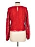 Francesca's Red Long Sleeve Blouse Size L - photo 2