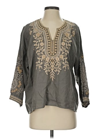 Johnny Was 3/4 Sleeve Blouse (view 1)