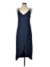 Allison Joy Solid Blue Casual Dress Size L - photo 1