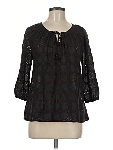 Wrap 3/4 Sleeve Blouse (view 1)
