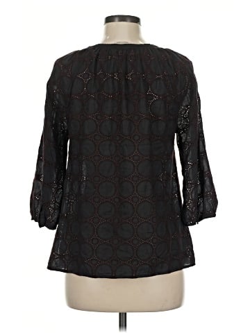 Wrap 3/4 Sleeve Blouse (view 2)