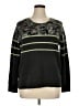 BeachLunchLounge Camo Stripes Green Black Pullover Sweater Size XL - photo 1