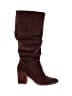 Splendid 100% Leather Burgundy Boots Size 8 1/2 - photo 1
