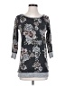 Almost Famous 100% Polyester Floral Gray Pullover Sweater Size S - photo 1