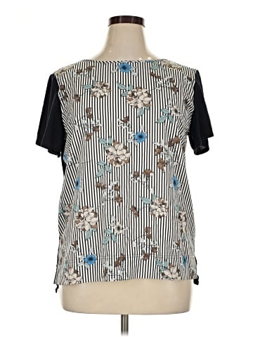 Jones New York Short Sleeve Blouse (view 1)