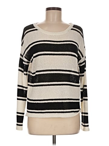 Hem & Thread Pullover Sweater (view 1)