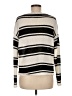 Hem & Thread 100% Polyester Stripes Ivory Pullover Sweater Size M - photo 2
