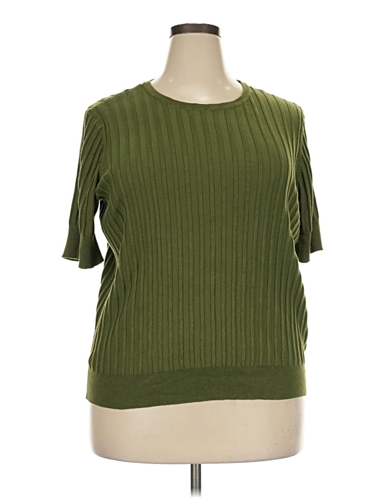 Pre-owned Evolution By Cyrus Cardigan Sweater In Green