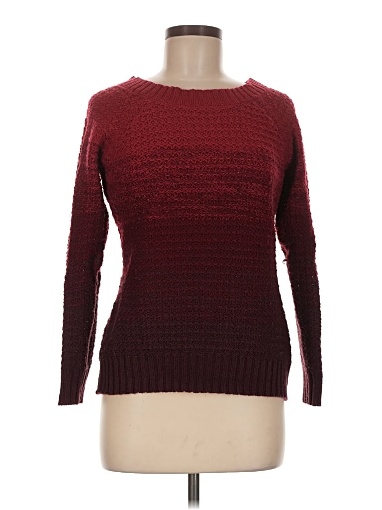 Pre-owned St. John's Bay Pullover Sweater In Burgundy