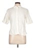 Talbots 100% Linen Ivory Short Sleeve Blouse Size 10 - photo 1