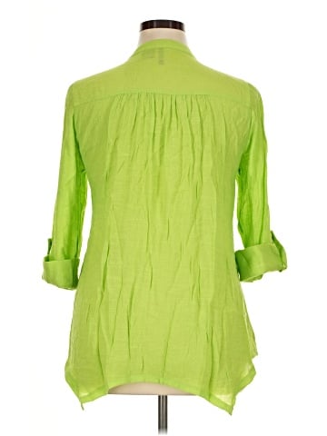 New Directions 3/4 Sleeve Button-Down Shirt (view 2)
