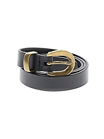 Madewell Chunky Buckle Skinny Leather Belt (view 1)