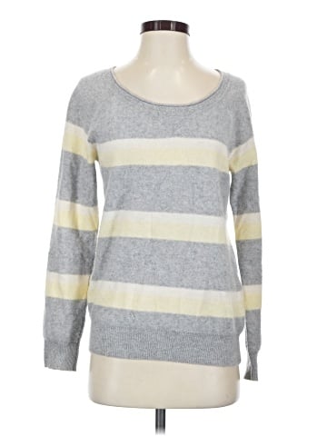 Aqua Cashmere Pullover Sweater (view 1)