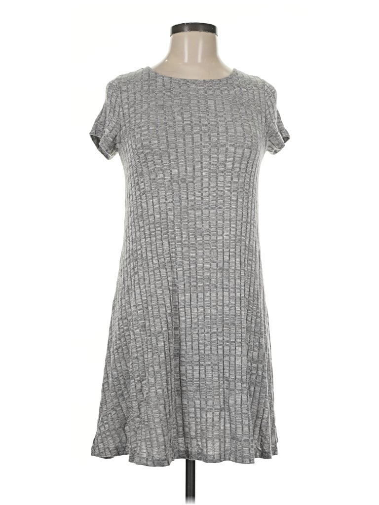 Pre-owned Love, Fire Casual Dress In Gray