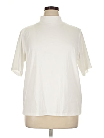 Isaac Mizrahi LIVE! Short Sleeve Turtleneck (view 1)