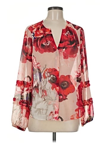 White House Black Market 3/4 Sleeve Blouse (view 1)