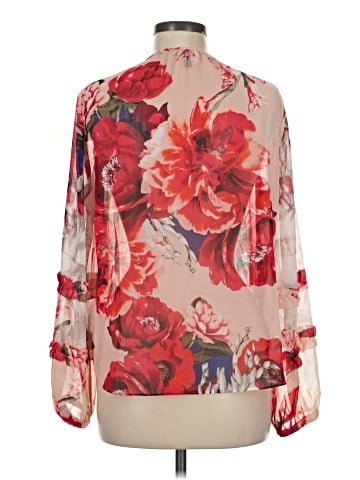 White House Black Market 3/4 Sleeve Blouse (view 2)