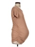 Smallshow Tan Short Sleeve Top Size S - photo 4