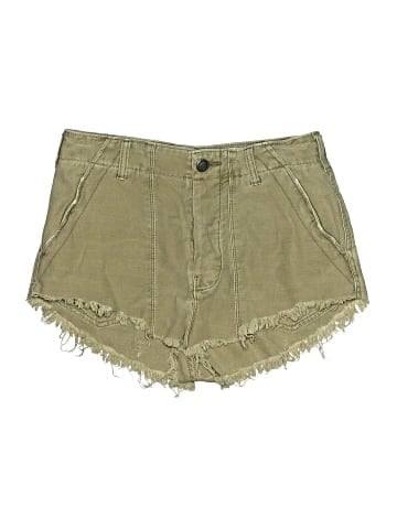 Free People Khaki Shorts (view 1)