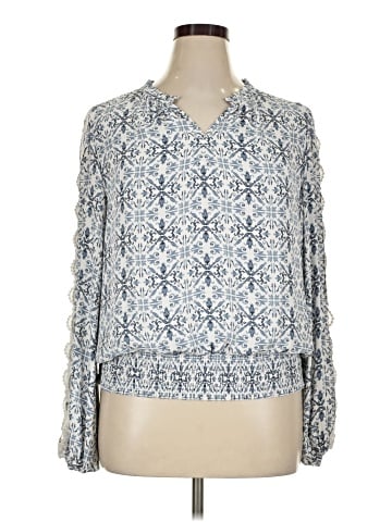 White House Black Market Long Sleeve Blouse (view 1)