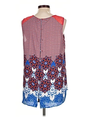 Pale Sky Sleeveless Blouse (view 2)