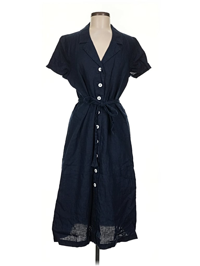Pre-owned Quince Casual Dress In Blue