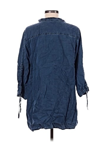 Soft Surroundings 3/4 Sleeve Button-Down Shirt (view 2)