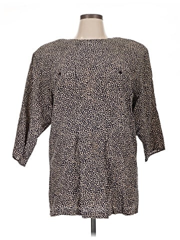 Argenti 3/4 Sleeve Silk Top (view 1)