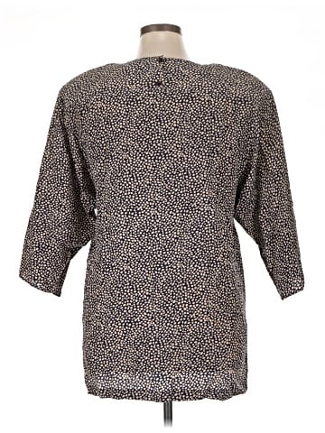 Argenti 3/4 Sleeve Silk Top (view 2)