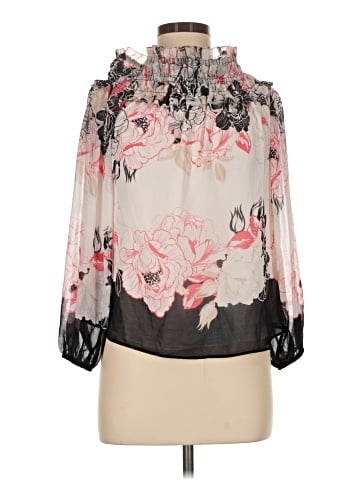 White House Black Market 3/4 Sleeve Blouse (view 1)