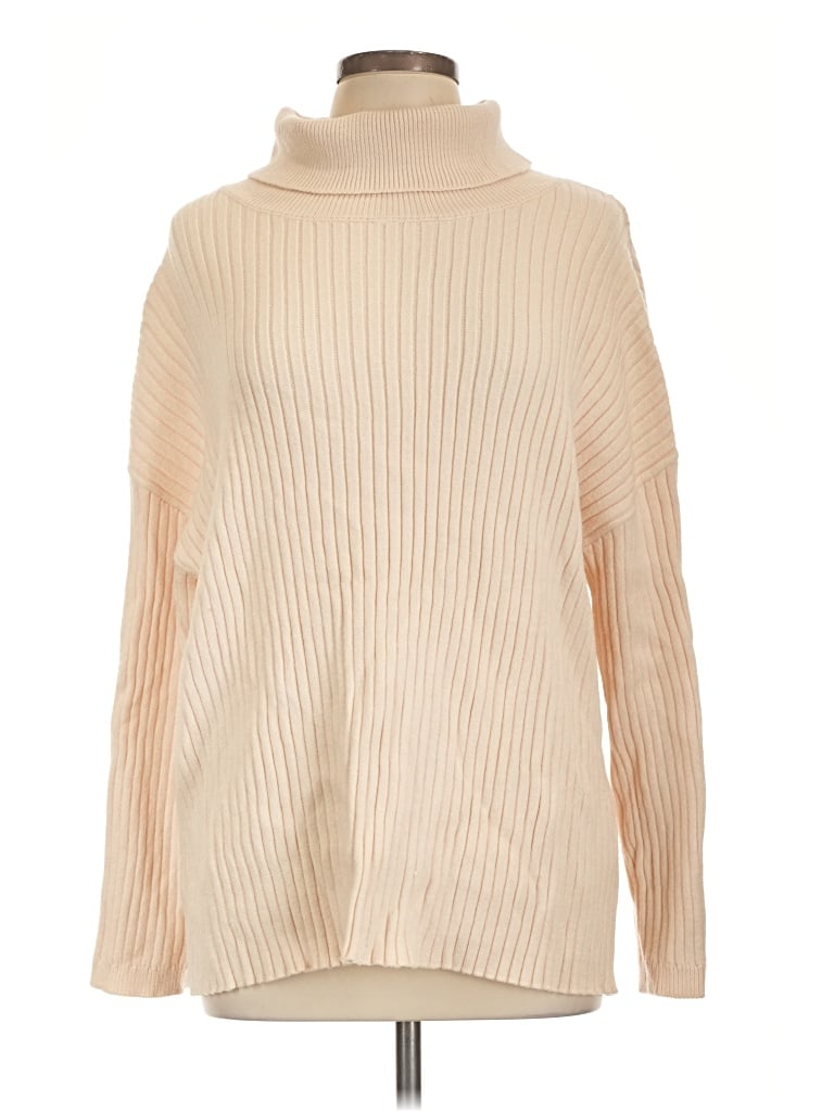 Pre-owned Lillusory Turtleneck Sweater In Tan