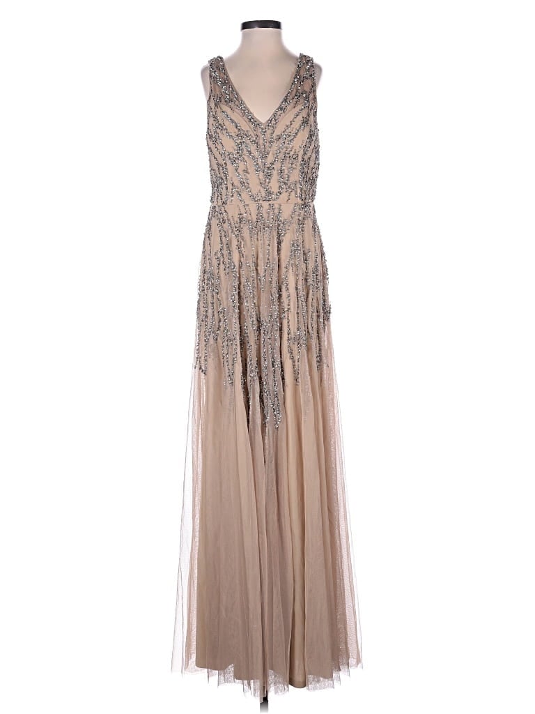 Pre-owned Windsor Cocktail Dress In Tan