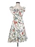 Zara Basic Floral White Cocktail Dress Size XS - photo 1