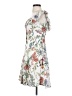 Zara Basic Floral White Cocktail Dress Size XS - photo 5