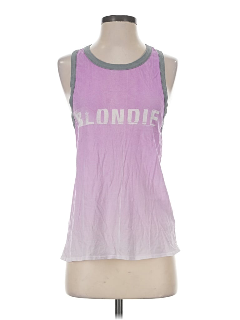 Pre-owned Chaser Tank Top Purple Halter Neckline Tops