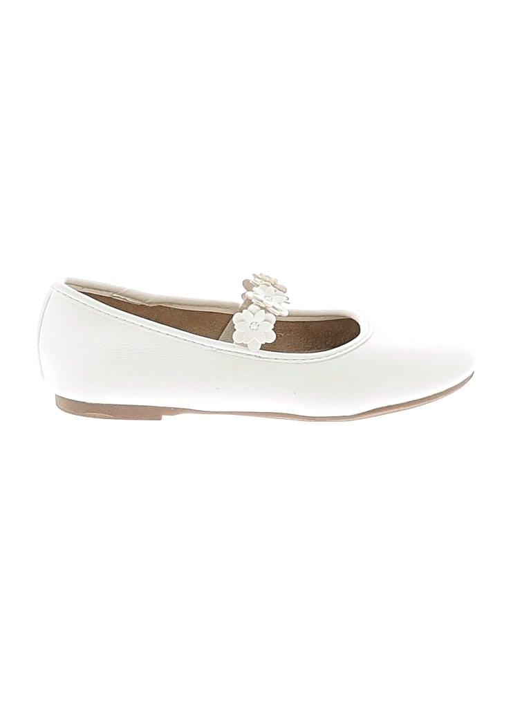 Pre-owned Jumping Beans Kids' Flats In Ivory