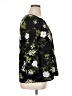Fever Floral Black 3/4 Sleeve Blouse Size XL - photo 4