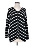 Reba Stripes Black Pullover Sweater Size S - photo 1